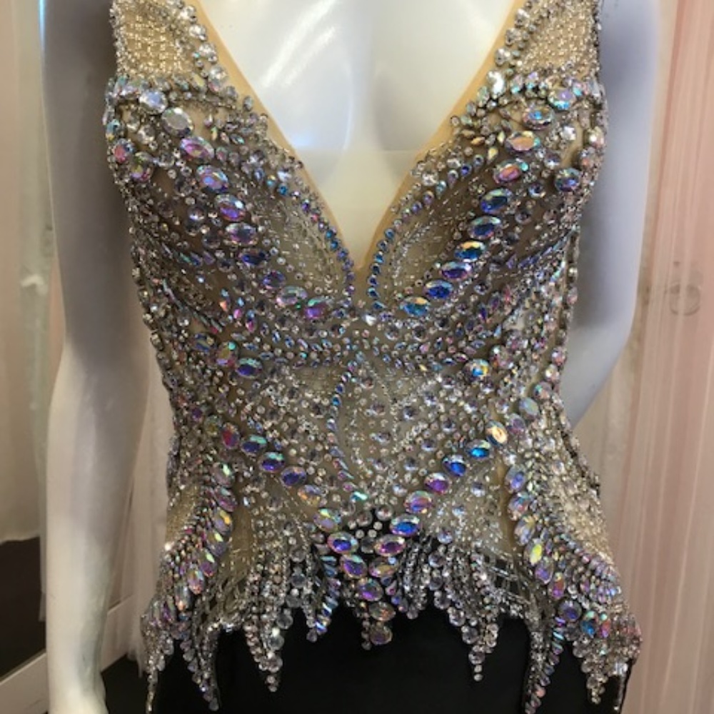 Jovani Black Prom Dress 99326 NWT size 6 - Picture 5 of 6